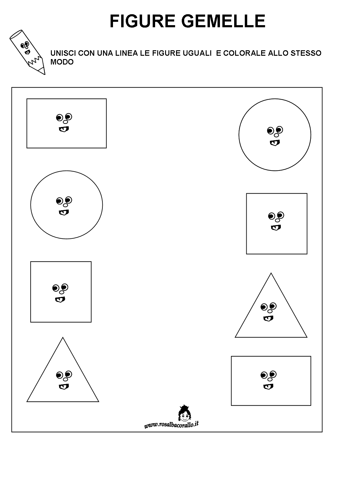 Schede Didattiche Figure Geometriche Per Bambini Di 4 5 Anni