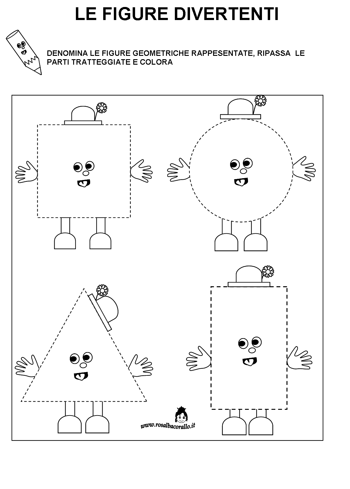 Schede Didattiche Figure Geometriche Per Bambini Di 4 5 Anni